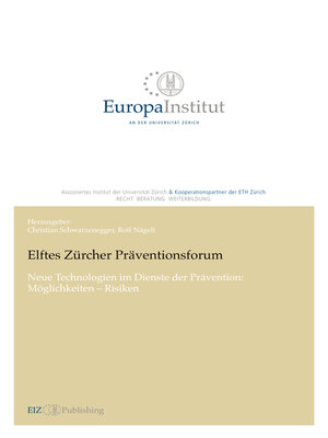 cover image of Elftes Zürcher Präventionsforum